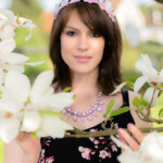 Shooting - Nathalie - Magnolien Blüte - Rosengarten Zweibrücken - 04.2018