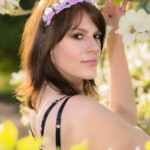 Shooting - Nathalie - Magnolien Blüte - Rosengarten Zweibrücken - 04.2018