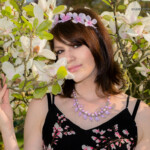 Shooting - Nathalie - Magnolien Blüte - Rosengarten Zweibrücken - 04.2018