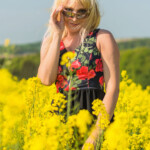 Shooting - Eva P.(Barbiegirl) - Rapsfeld Blüte - 05.2018